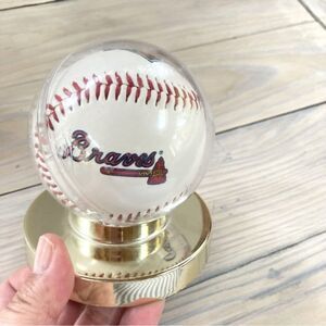 Atlanta Braves Commemorative MLB Braves 1997 Opening Day Baseball in Case